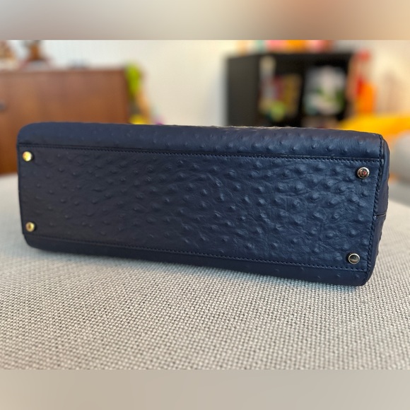 KATE SPADE Bristol Drive Ostrich Loden French Navy - Picture 6 of 6